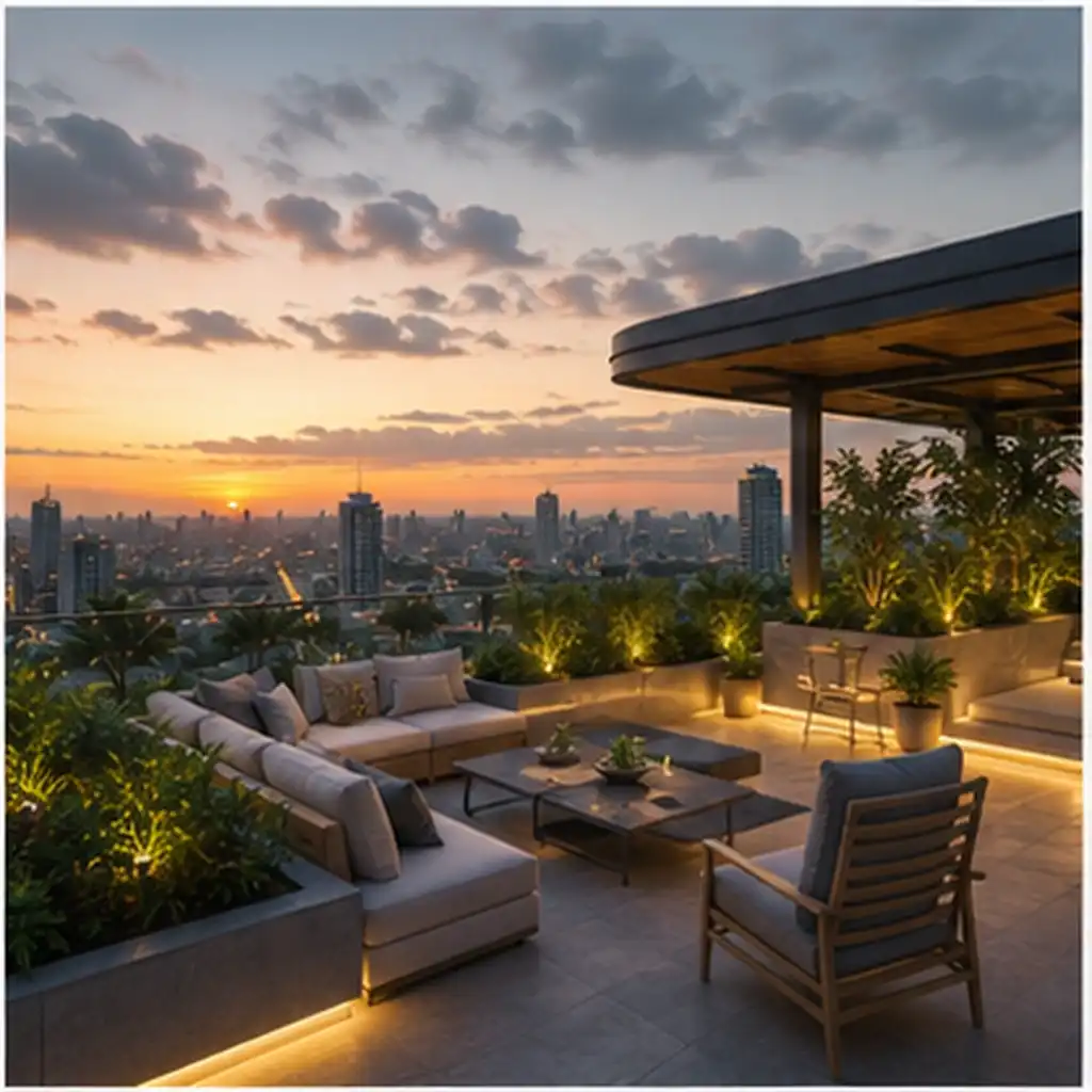 Modern Rooftop Terrace