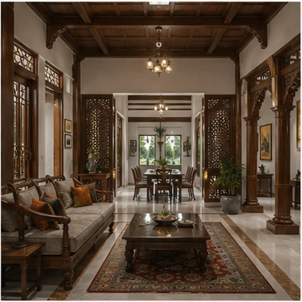 Traditional-Modern Indian Home