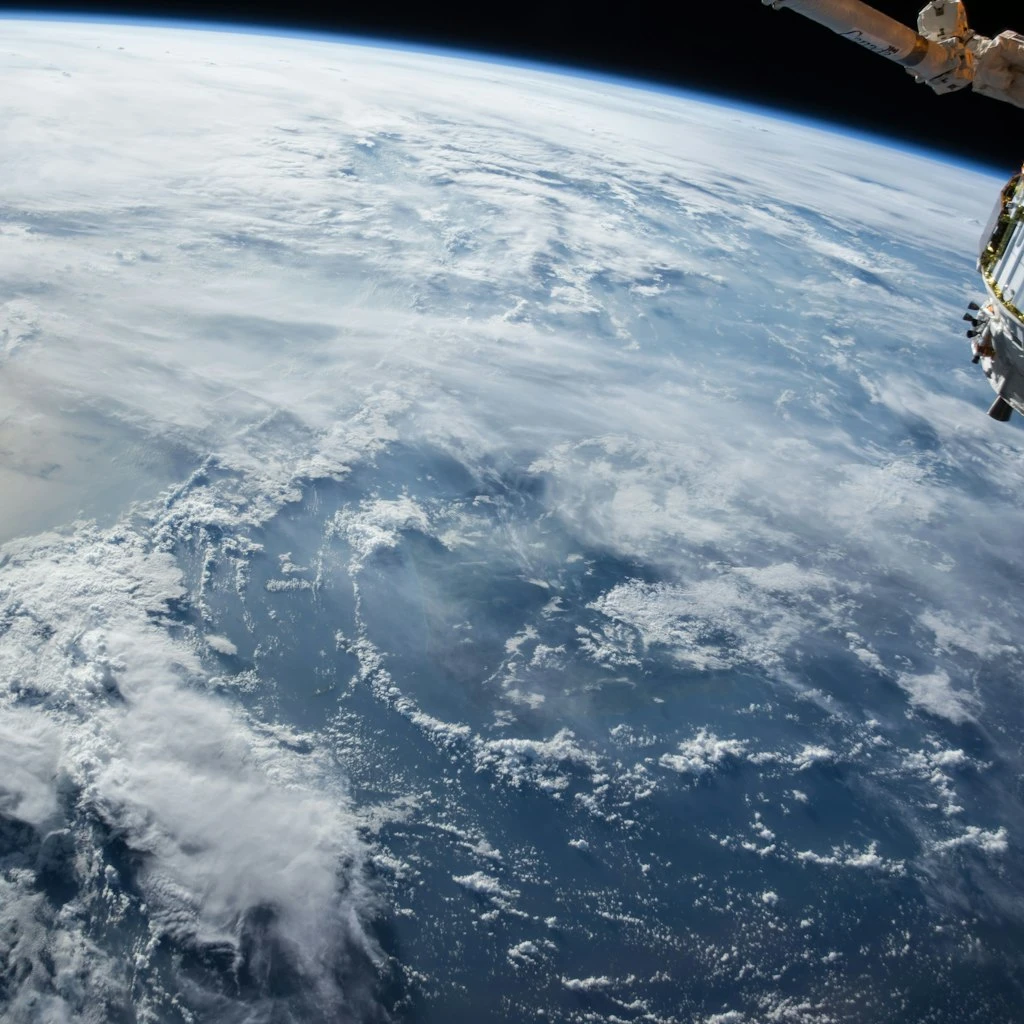 Orbital Sci-Fi Space Station around Planet