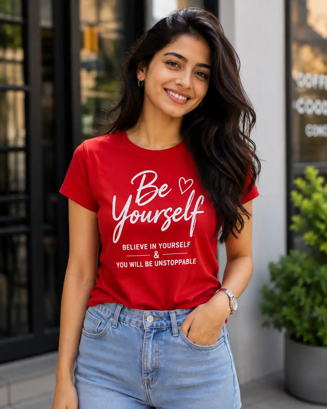 Be Yourself Red T-Shirt