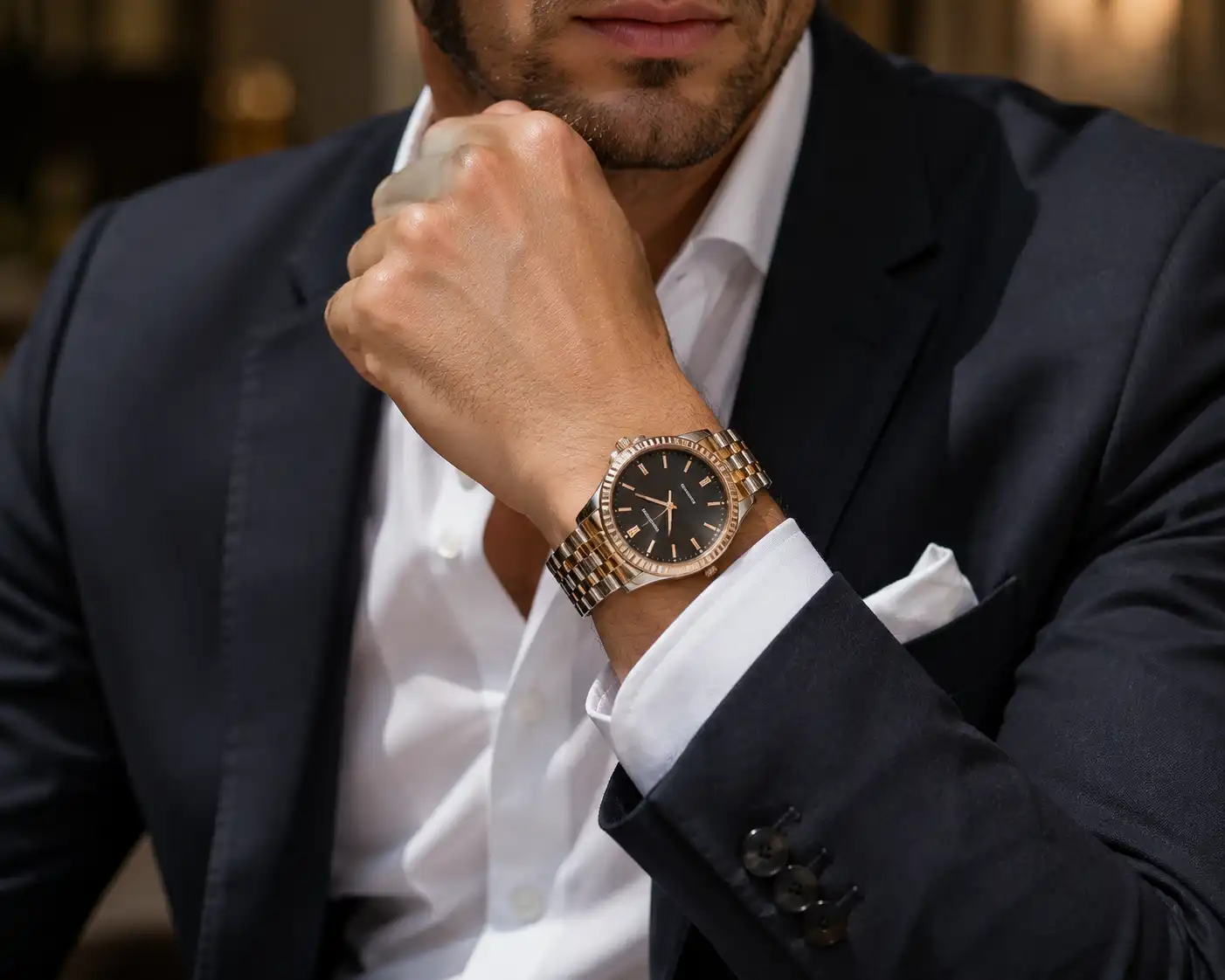 Luxury Watch Worn by a Man