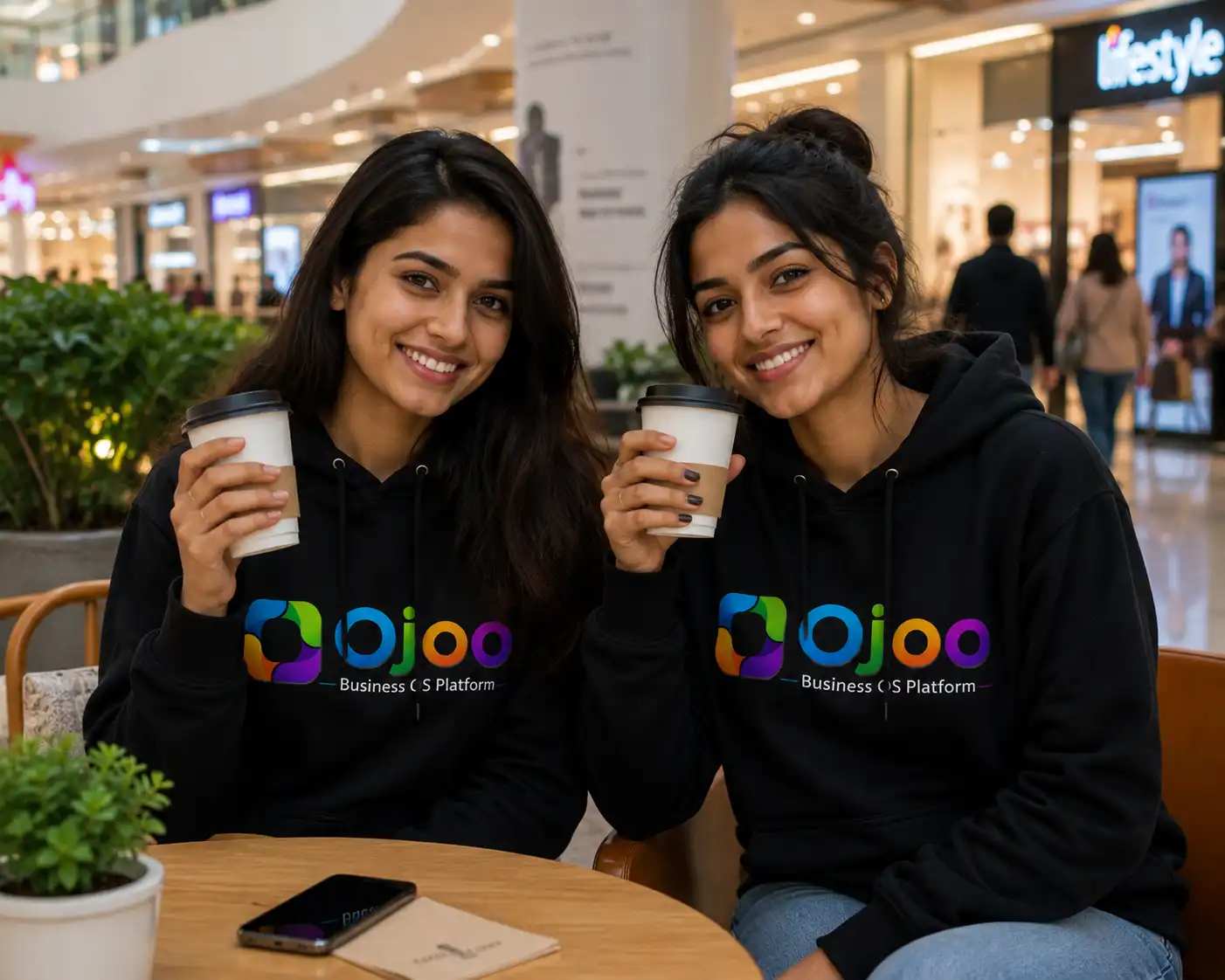 Ojoo Black Hoodies & Coffee