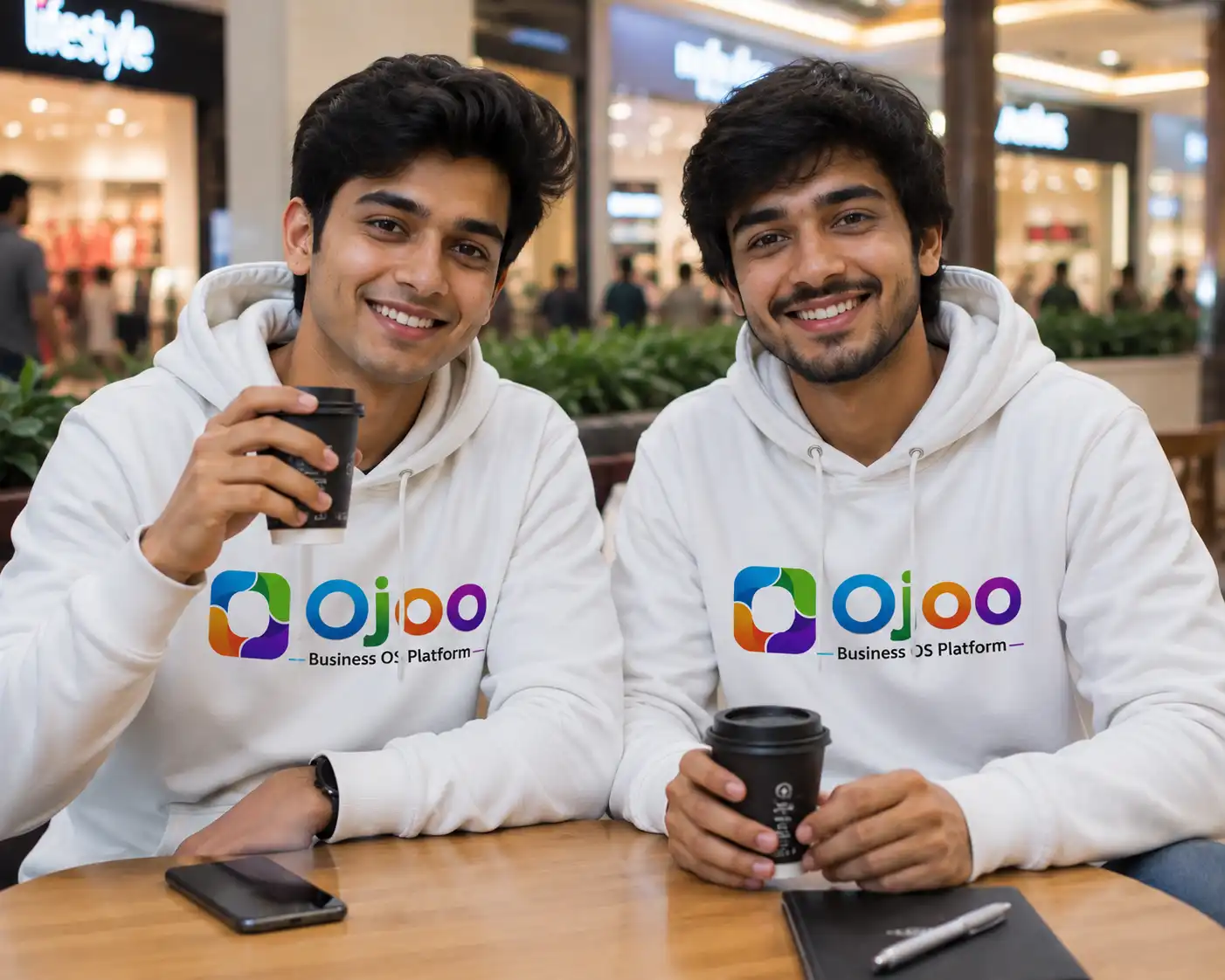 Ojoo White Hoodies & Coffee