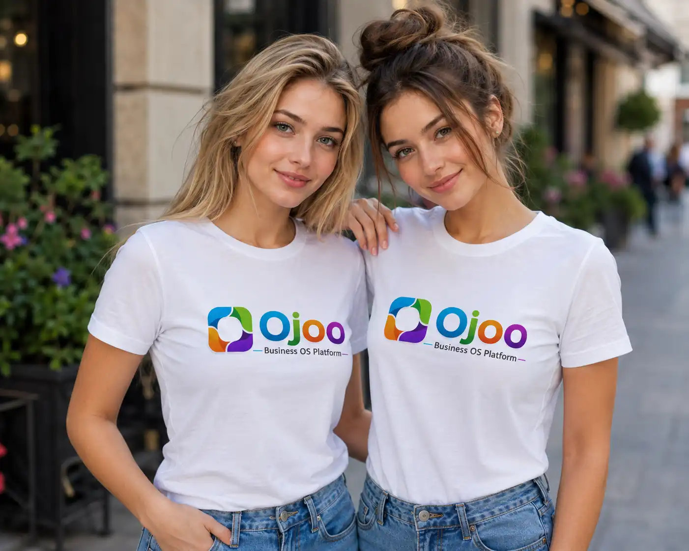 Ojoo White T-Shirt Duo