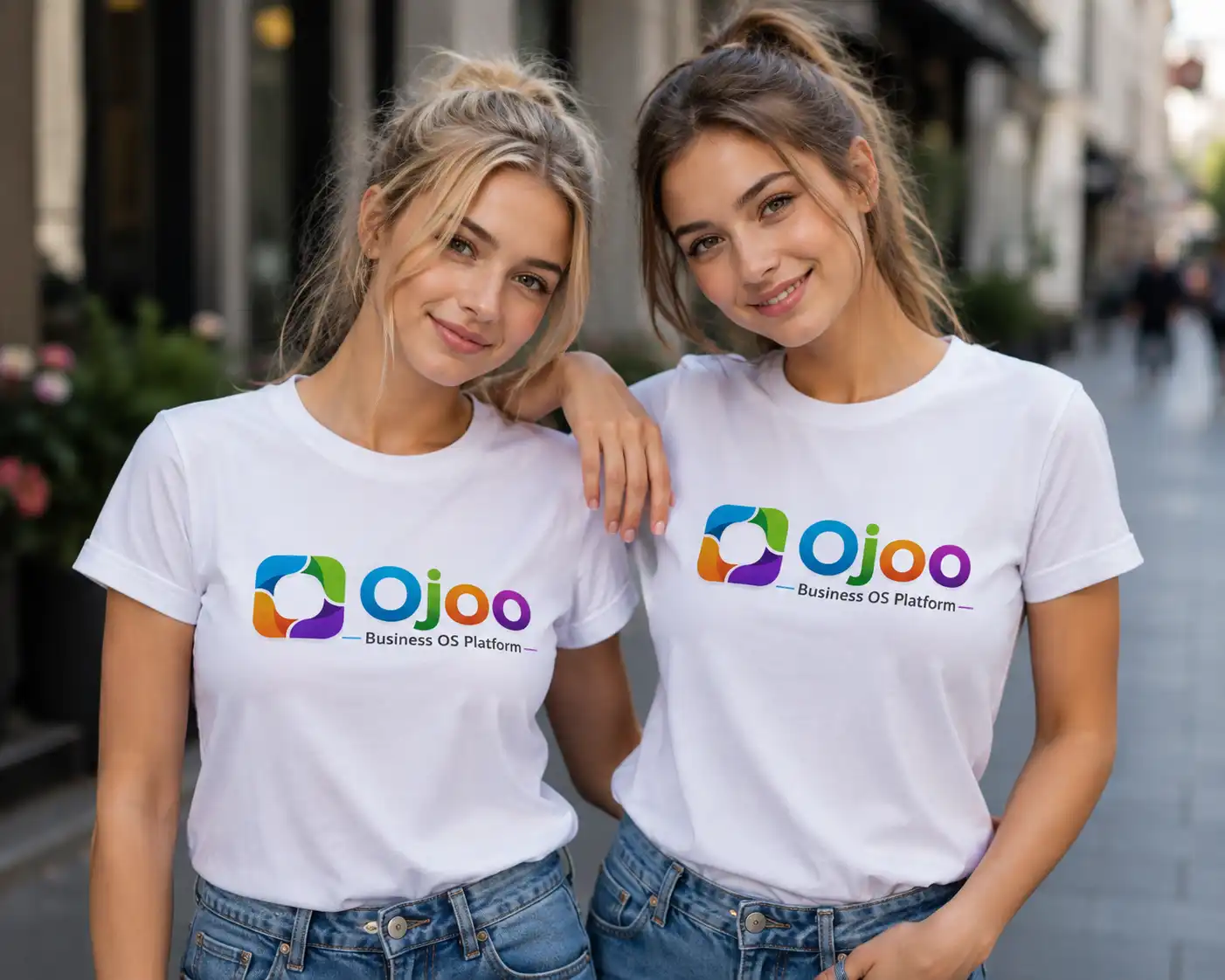 Ojoo White T-Shirt Duo