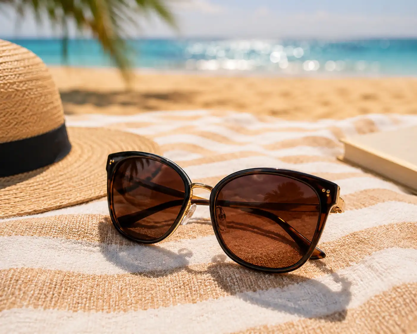 Sunglasses on a Beach Towel