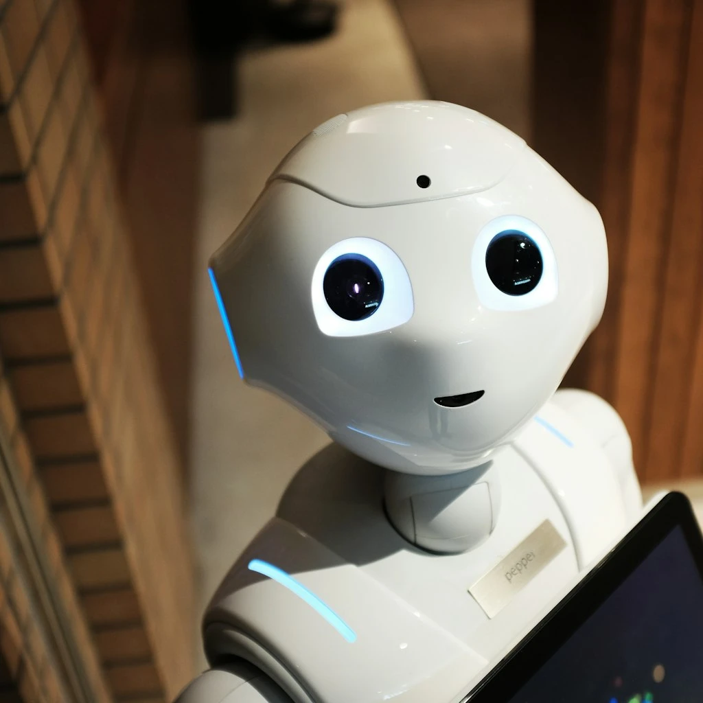 Advanced Humanoid Robot in Metropolis