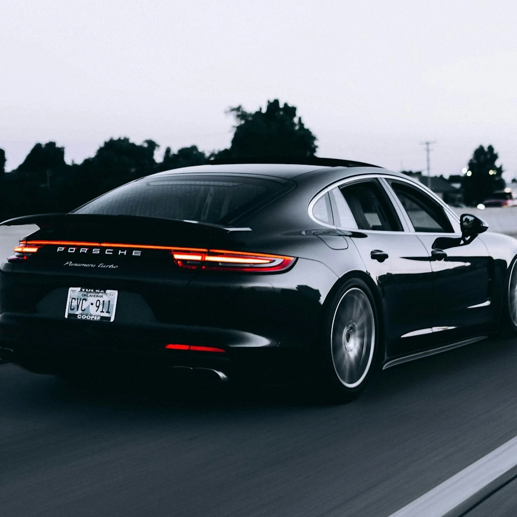 Luxury Sports Car on Winding Mountain Pass