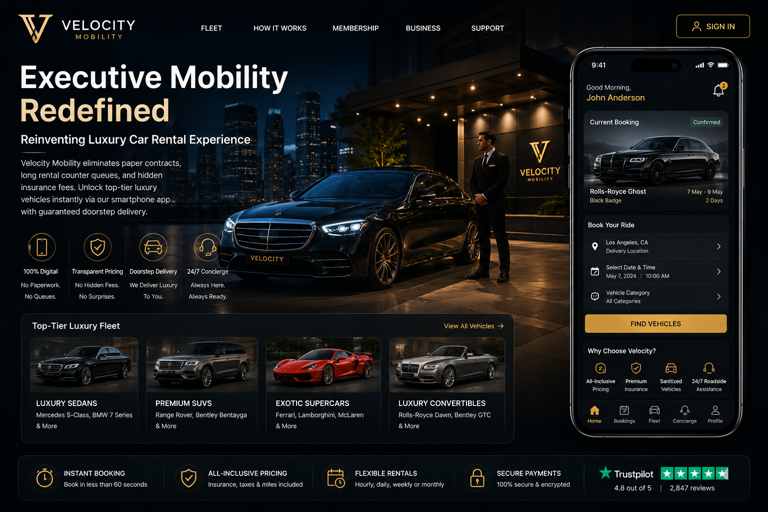 Luxury Car Showcase