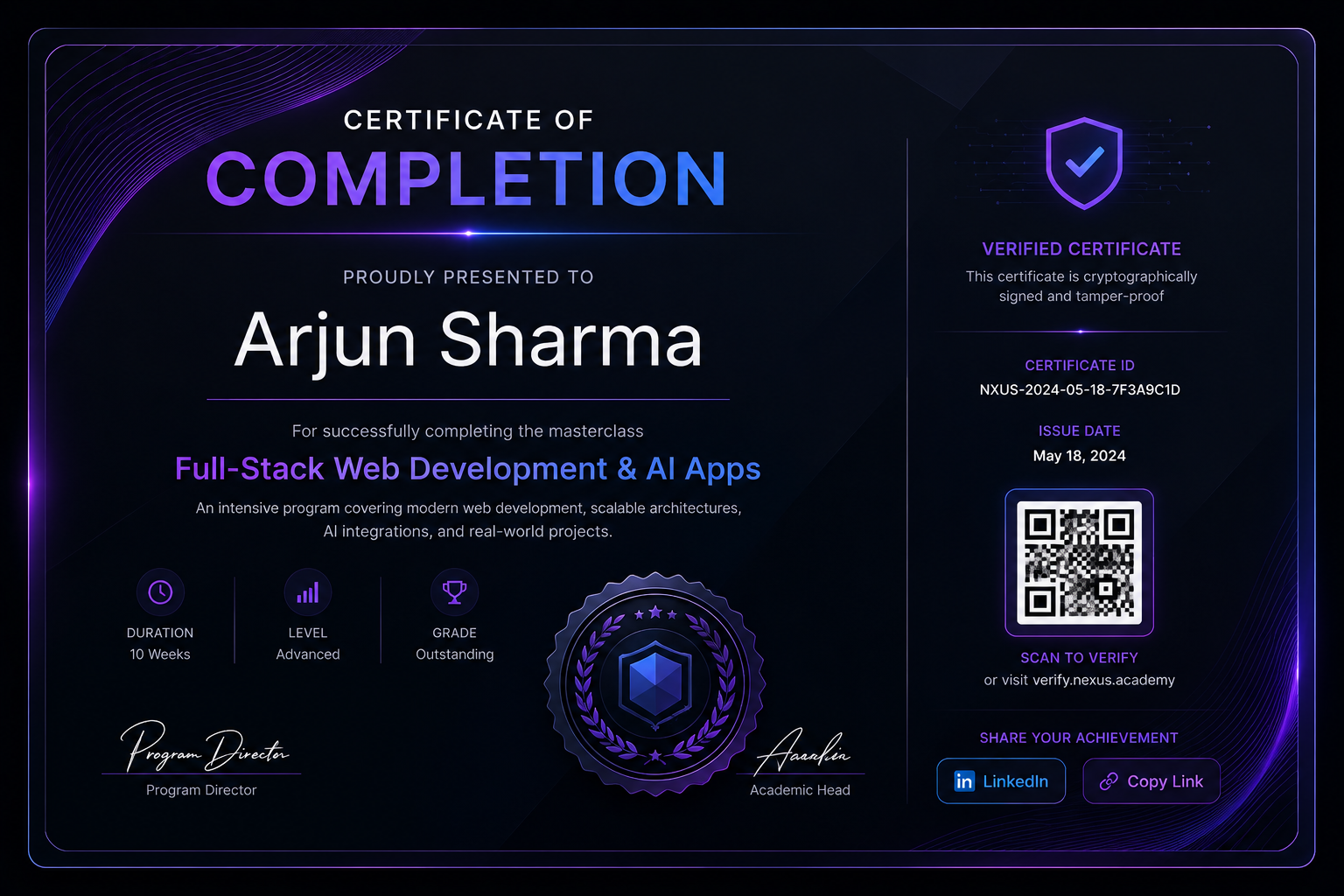 Accredited Certificate