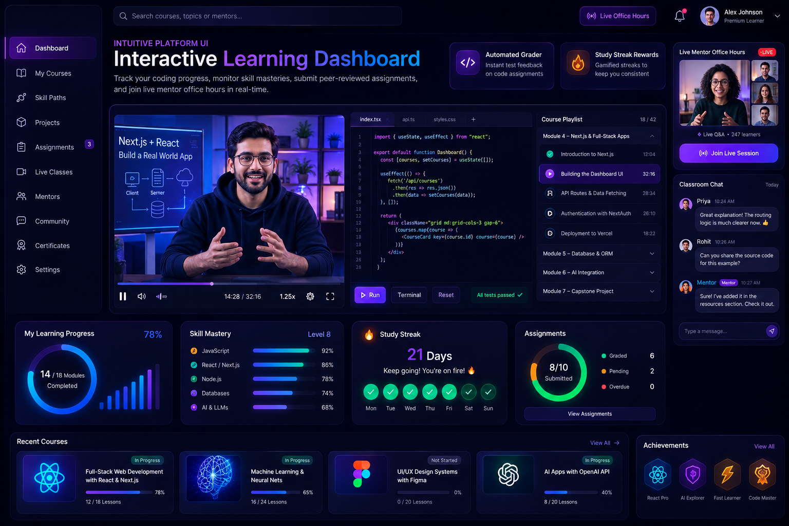 Video Lesson Experience