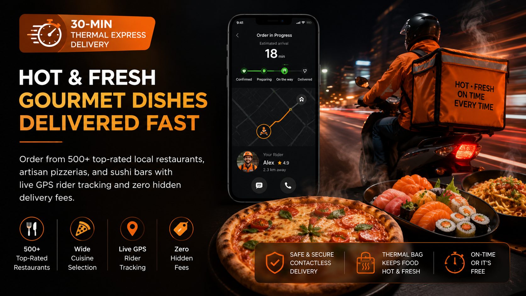 Savor Express Food Hero Banner