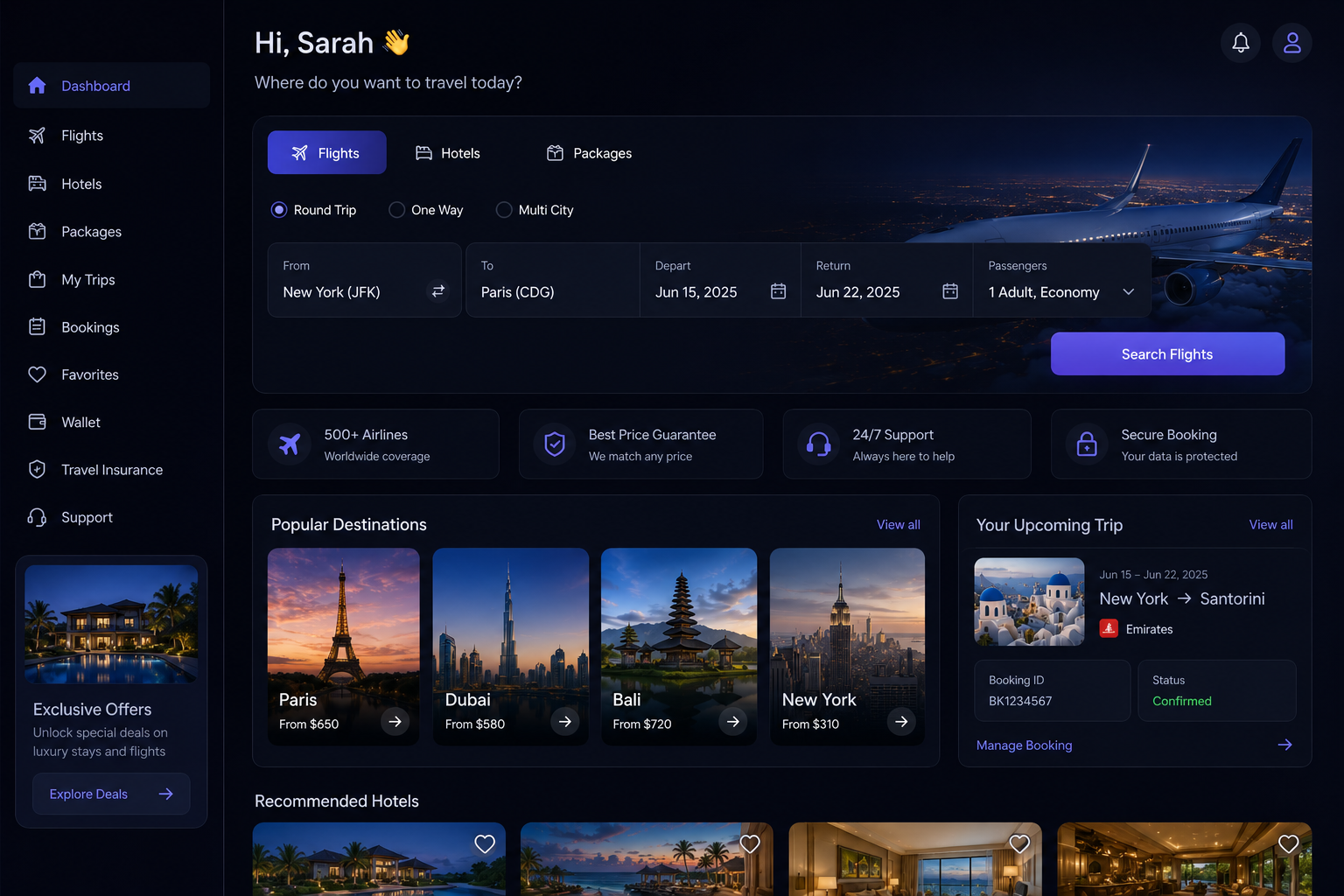 Booking Dashboard